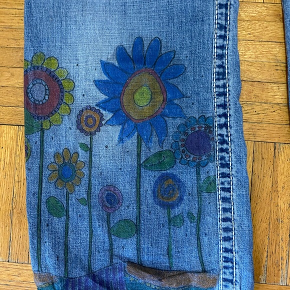 True Religion 34” up-cycled unisex jeans. - Picture 9 of 14